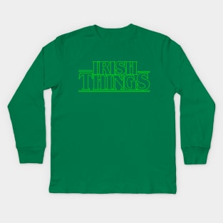 Irish Things Green Kids Long Sleeve T-Shirt